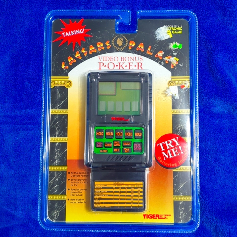 RARE🃏 Caesars Palace Video Bonus Poker Electronic Game